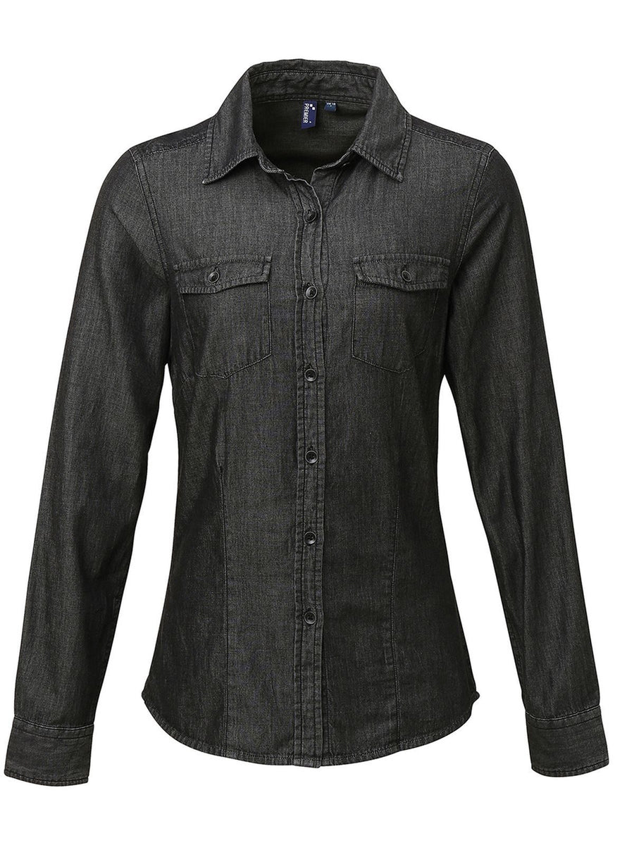 Jeans da donna Camicia in denim Stitch Camicia / Blusa da donna – Premier