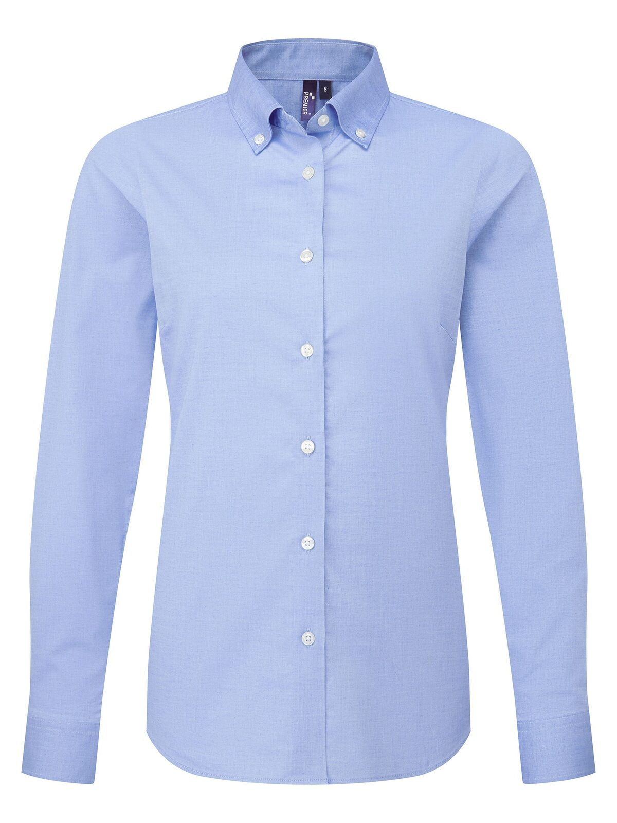 Camicia donna Oxford 'Supreme' LS Damen Hemd / Bluse – Premier – Farbe oxford blue – individuell veredelbar