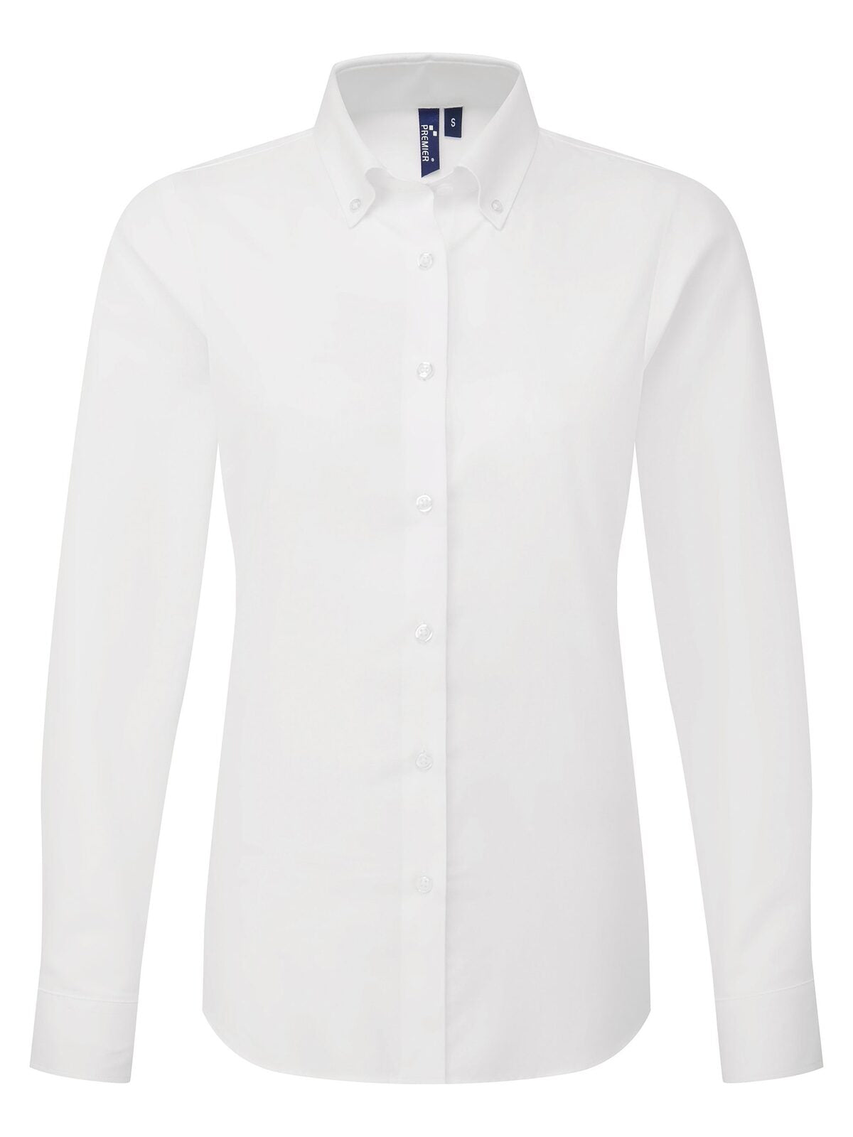 Camicia donna Oxford 'Supreme' LS Damen Hemd / Bluse – Premier – Farbe Weiß – individuell veredelbar