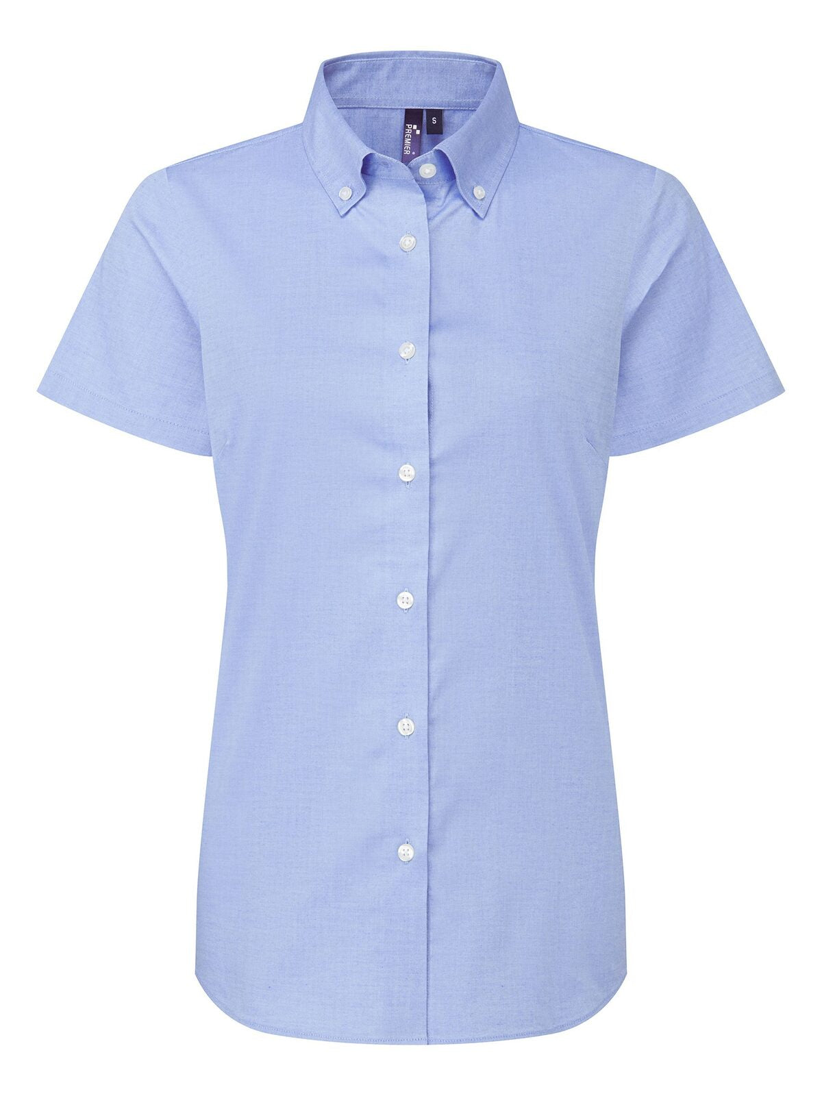 Camicia donna Oxford 'Supreme' SS Damen Hemd / Bluse – Premier – Farbe oxford blue – individuell veredelbar