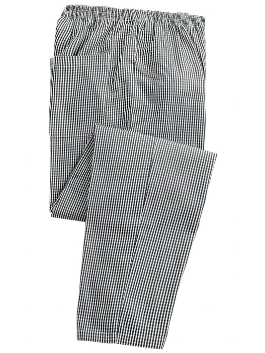 Pull On Chef's Trousers Unisex Hose / Rock – Premier – Farbe black white – individuell veredelbar