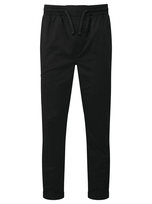 Chef's Recycled Cargo Trouser Hose / Rock – Premier – Farbe Schwarz – individuell veredelbar