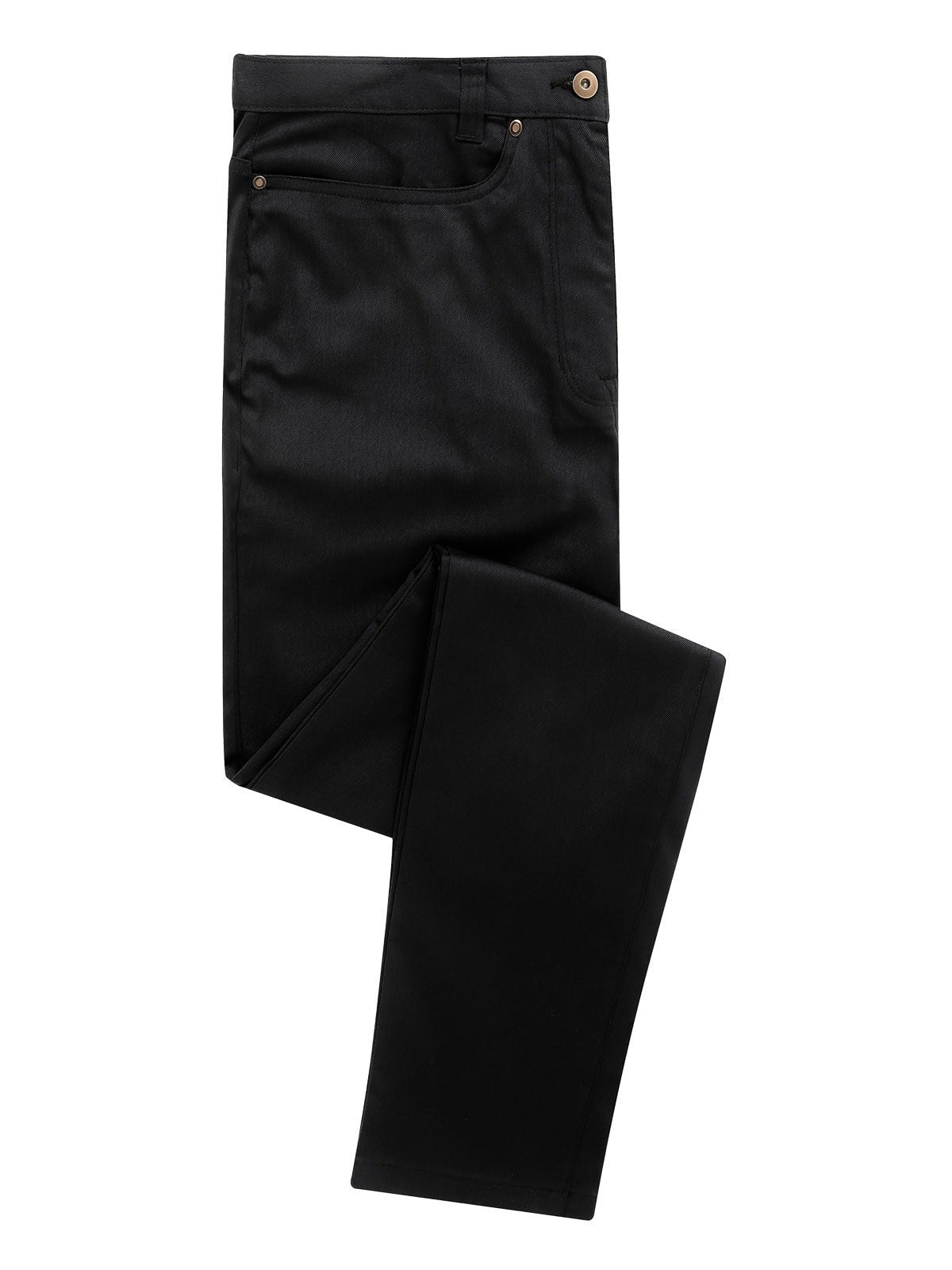 Performance Chino Jeans Herren Hose / Rock – Premier – Farbe Schwarz – individuell veredelbar