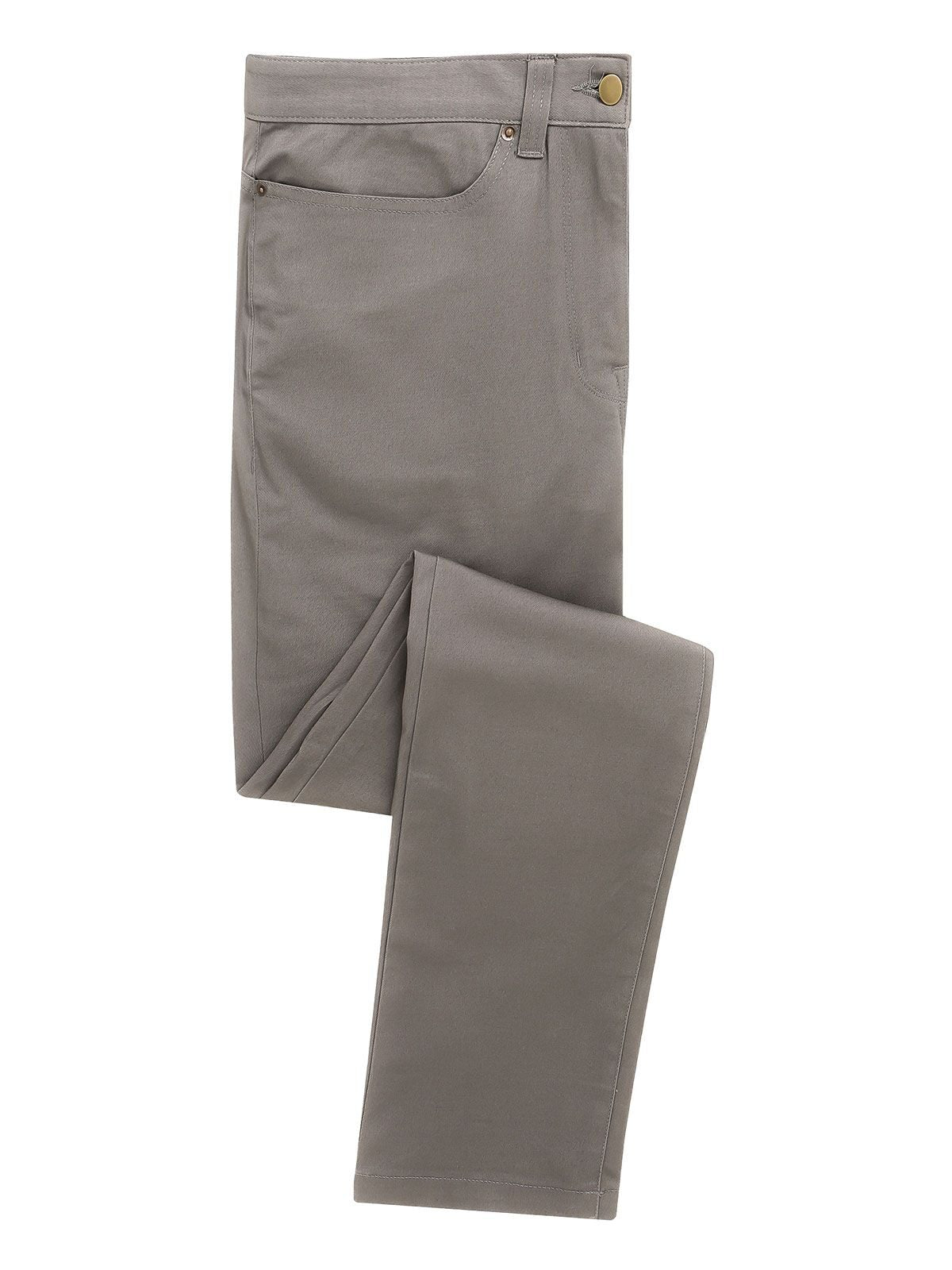Performance Chino Jeans Herren Hose / Rock – Premier – Farbe steel – individuell veredelbar