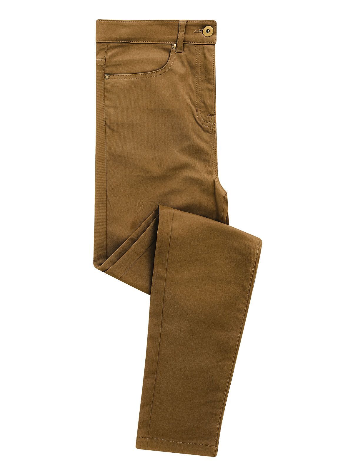 Ladies' Performance Chino Jeans Damen Hose / Rock – Premier – Farbe camel – individuell veredelbar