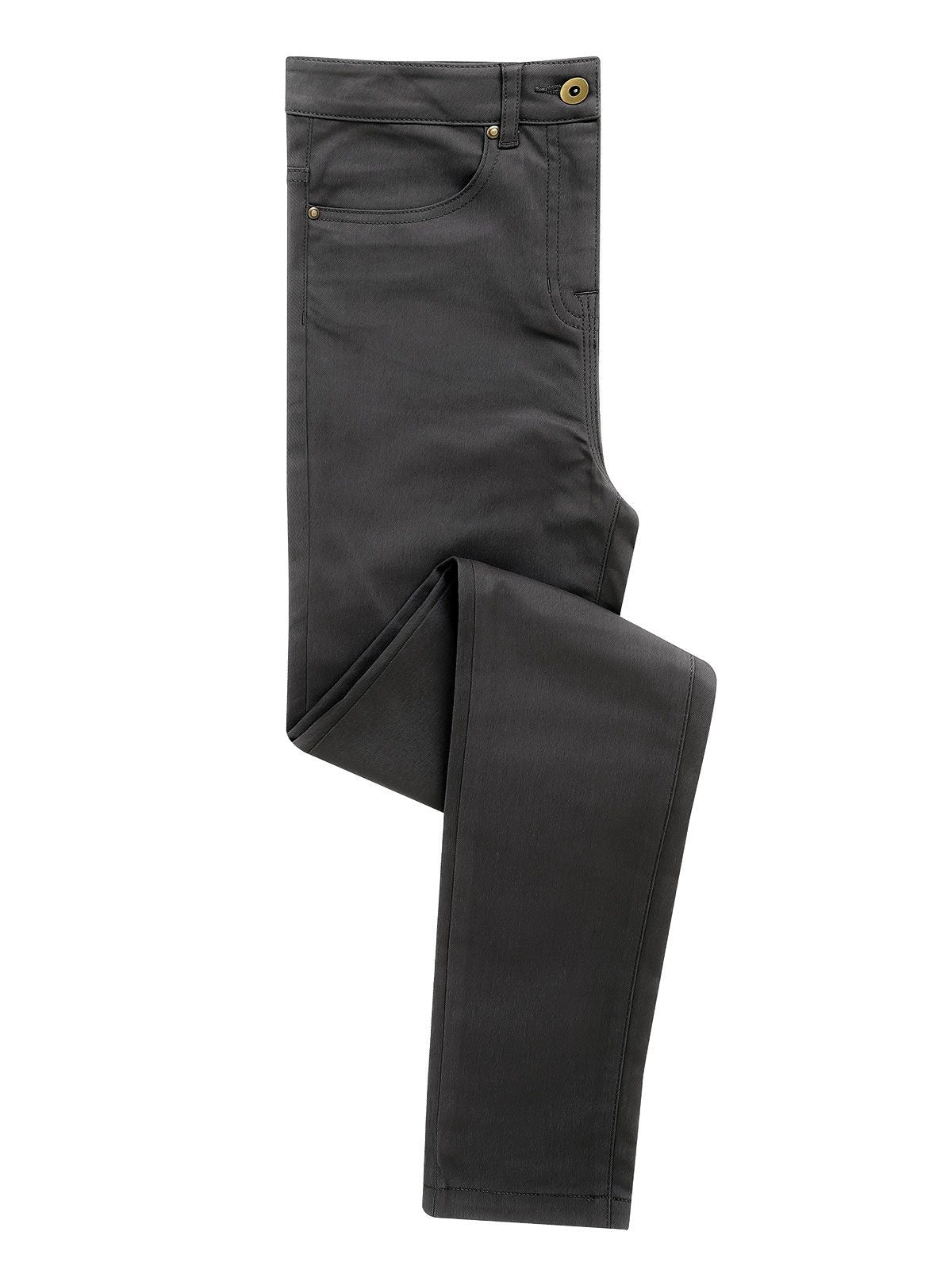 Ladies' Performance Chino Jeans Damen Hose / Rock – Premier – Farbe Anthrazit – individuell veredelbar