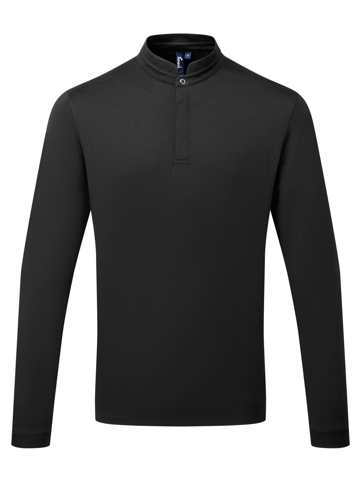 Maglia da chef Coolchecker 'Essential' LS Hemd / Bluse – Premier – Farbe Schwarz – individuell veredelbar