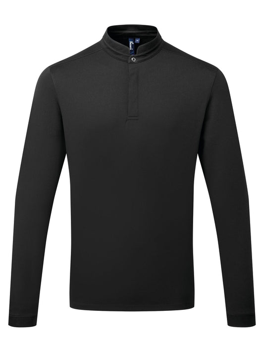 Maglia da chef Coolchecker 'Essential' LS Hemd / Bluse – Premier – Farbe Schwarz – individuell veredelbar