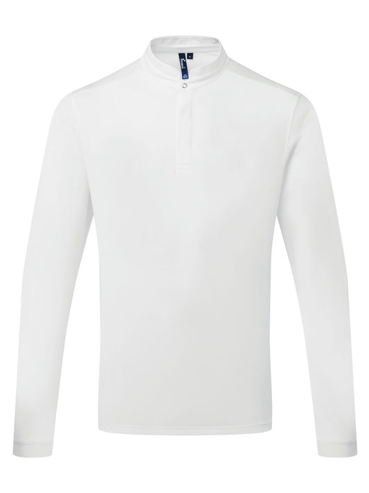 Maglia da chef Coolchecker 'Essential' LS Hemd / Bluse – Premier – Farbe Weiß – individuell veredelbar