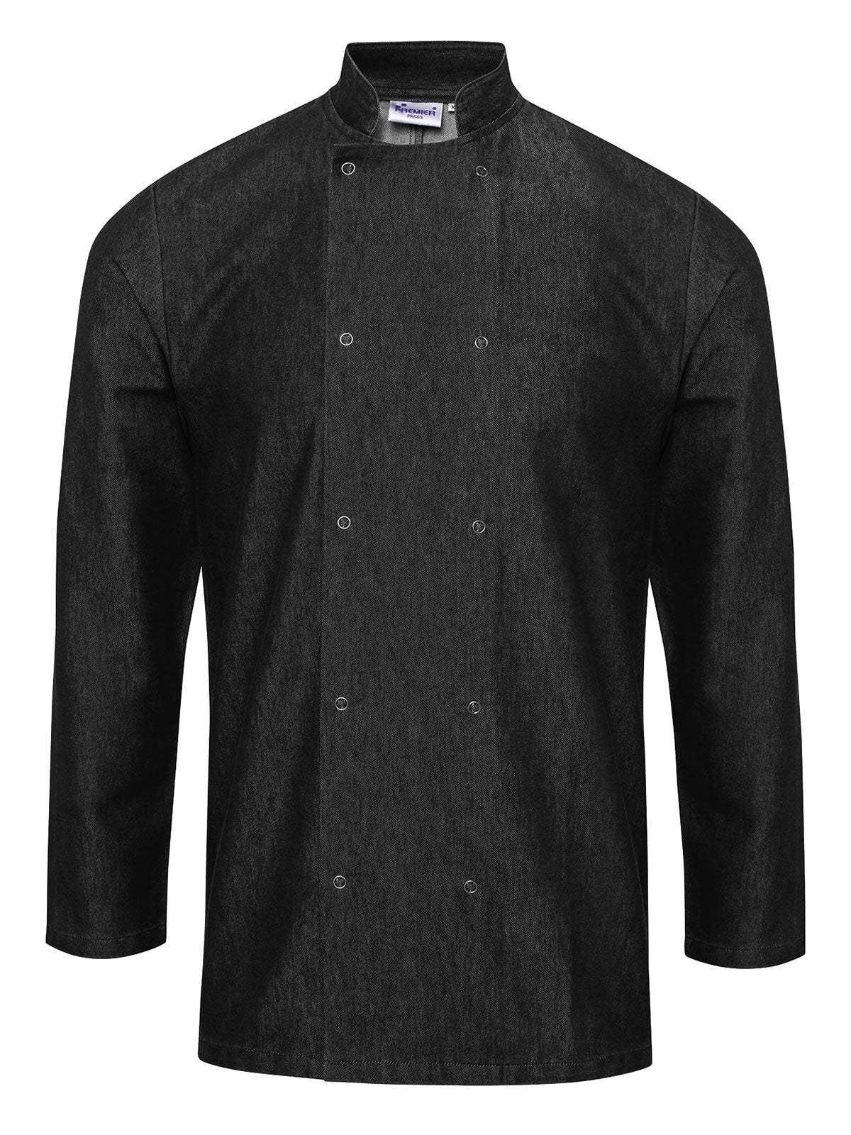 Denim Chef's Jacket Unisex Schürze / Kasack – Premier – Farbe black denim – individuell veredelbar