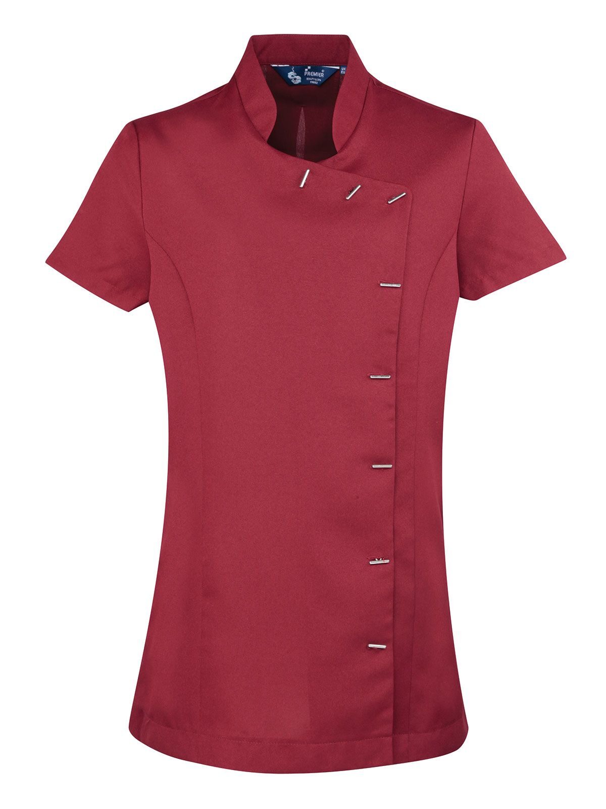 Orchid Beauty And Spa Tunic Herren Schürze / Kasack – Premier – Farbe Burgundy – individuell veredelbar