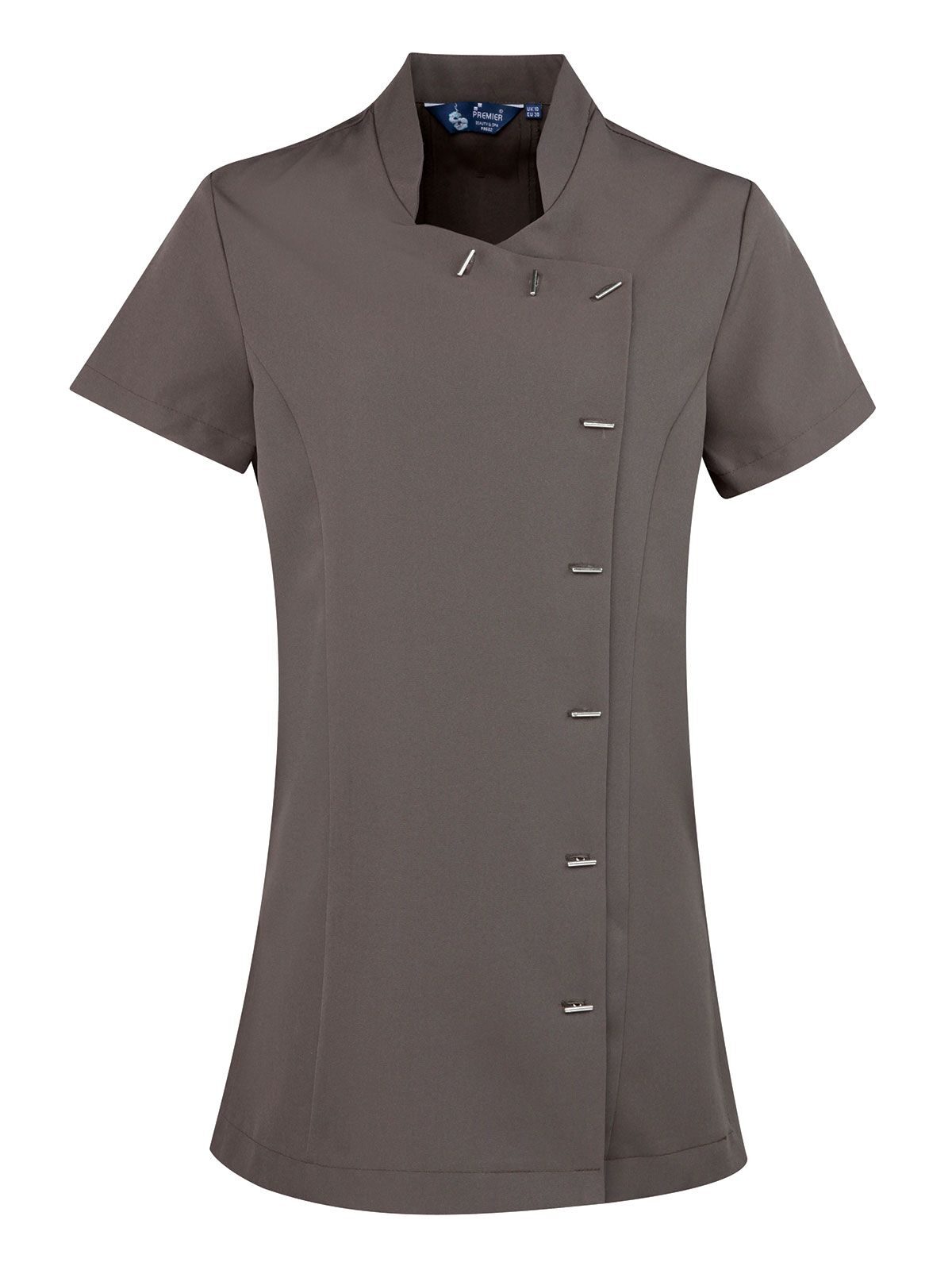 Orchid Beauty And Spa Tunic Herren Schürze / Kasack – Premier – Farbe Dunkelgrau – individuell veredelbar