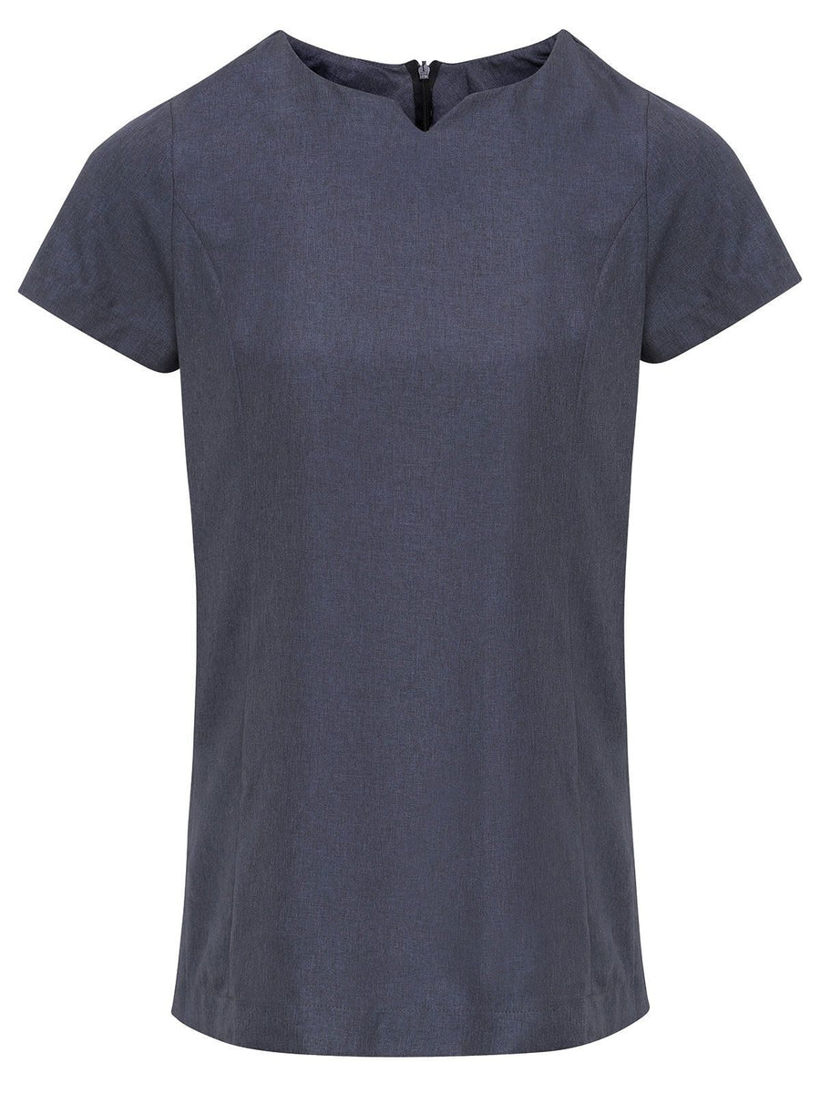Viola Linen Look Cut Neck Beauty Tunic Damen Schürze / Kasack – Premier