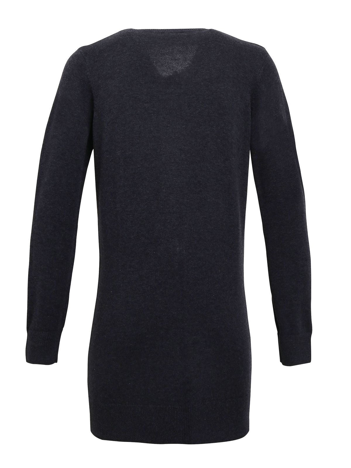 Ladies' Log Length Knitted Cardigan Damen Strick / Weste – Premier – Farbe Anthrazit – individuell veredelbar