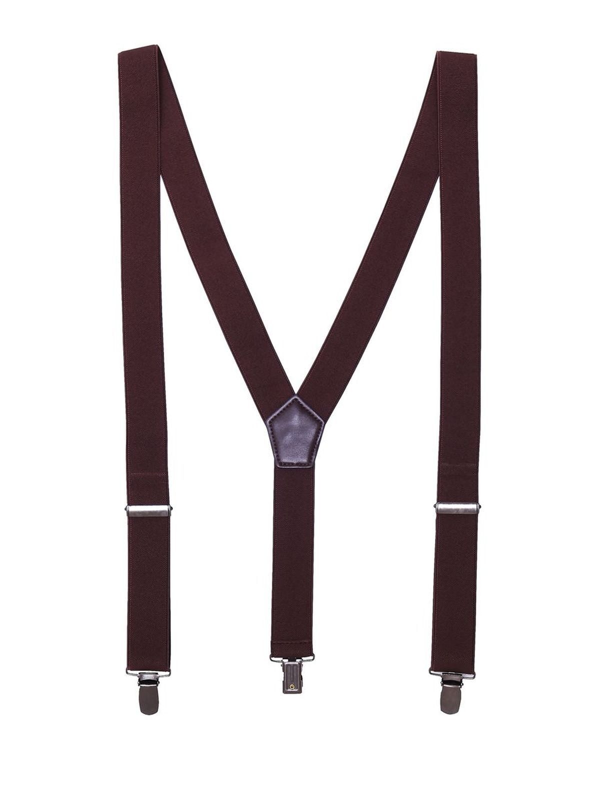 Clip on Trousers Braces Zubehör – Premier – Farbe Braun – individuell veredelbar