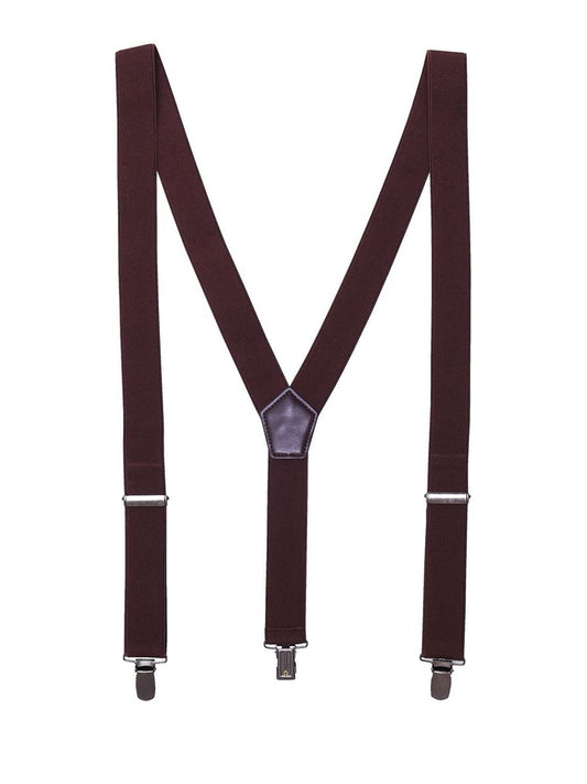 Clip on Trousers Braces Zubehör – Premier – Farbe Braun – individuell veredelbar