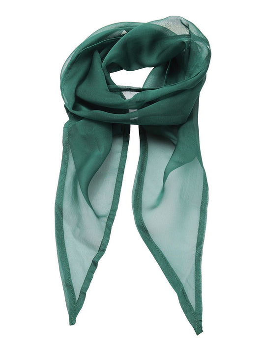 Chiffon Scarf Damen Schal / Handschuhe – Premier – Farbe bottle – individuell veredelbar