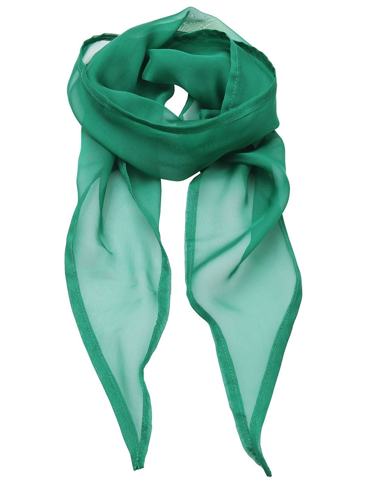 Chiffon Scarf Damen Schal / Handschuhe – Premier – Farbe emerald – individuell veredelbar