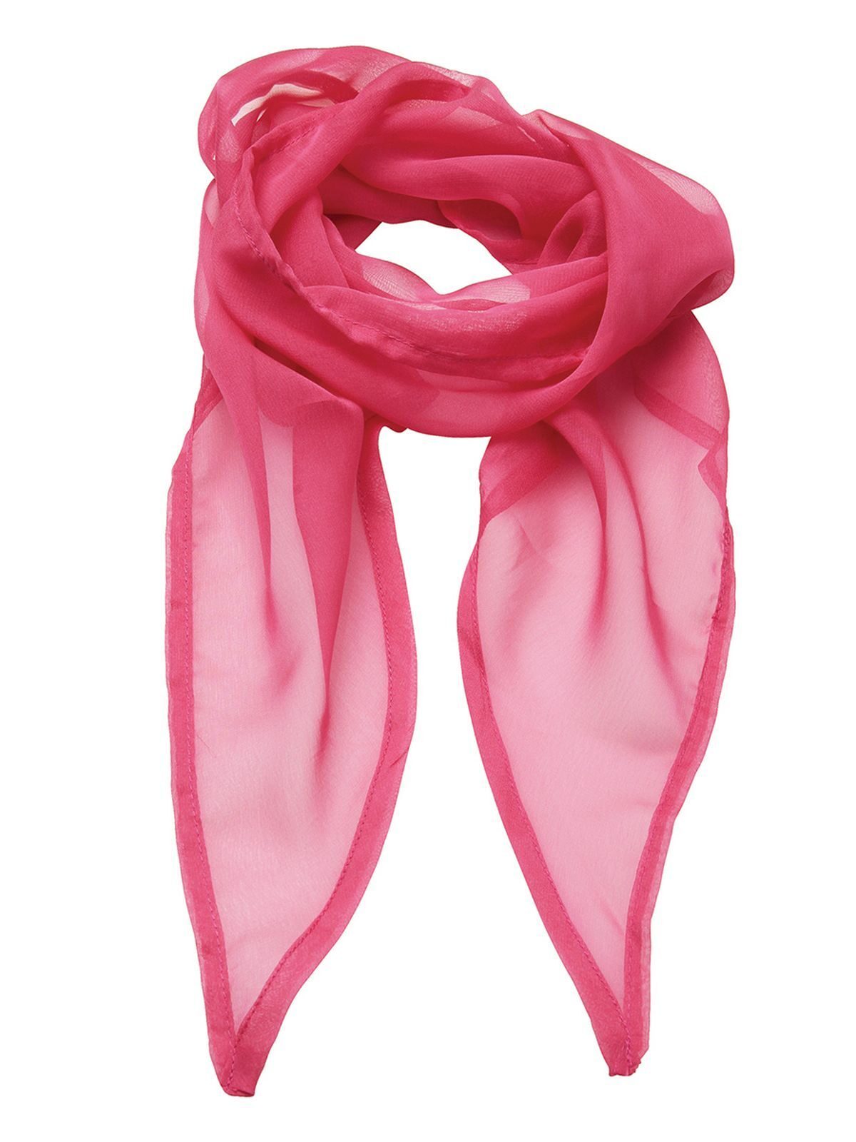 Chiffon Scarf Damen Schal / Handschuhe – Premier – Farbe Fuchsia – individuell veredelbar