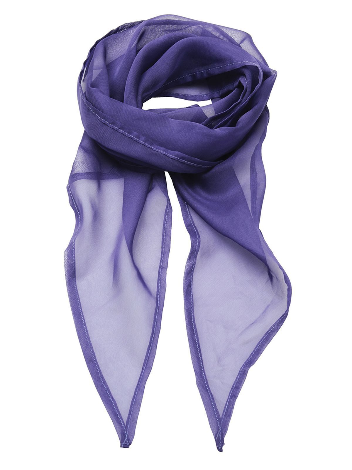 Chiffon Scarf Damen Schal / Handschuhe – Premier – Farbe Lila – individuell veredelbar