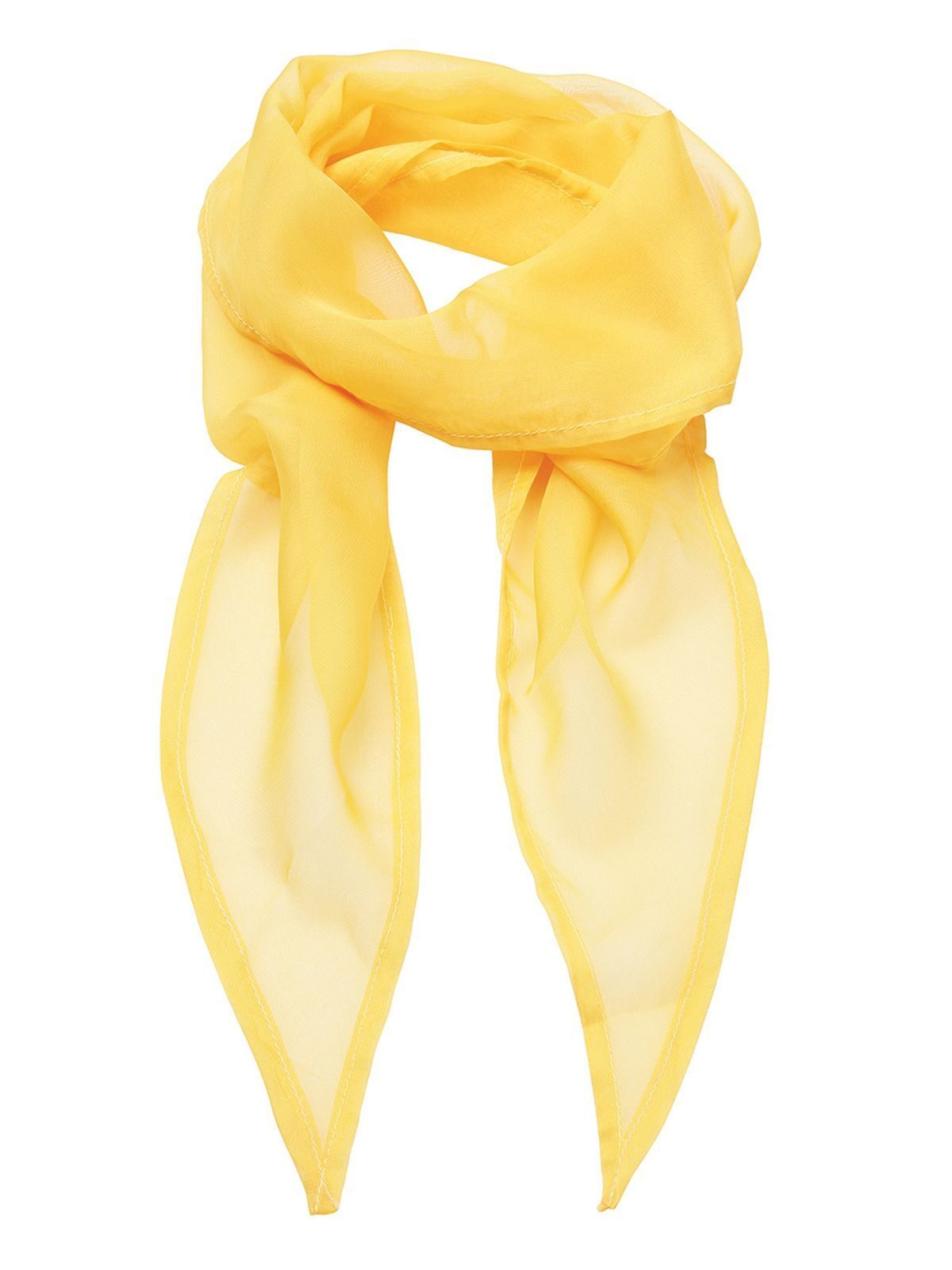 Chiffon Scarf Damen Schal / Handschuhe – Premier – Farbe sunflower – individuell veredelbar