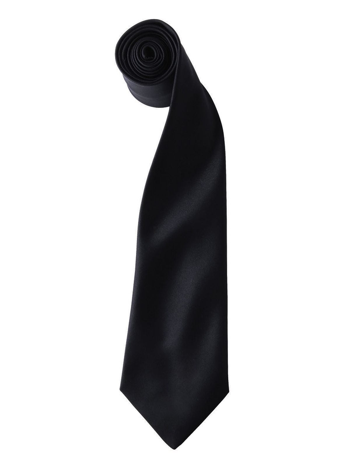Colours Collection Satin Tie Schal / Handschuhe – Premier – Farbe Schwarz – individuell veredelbar