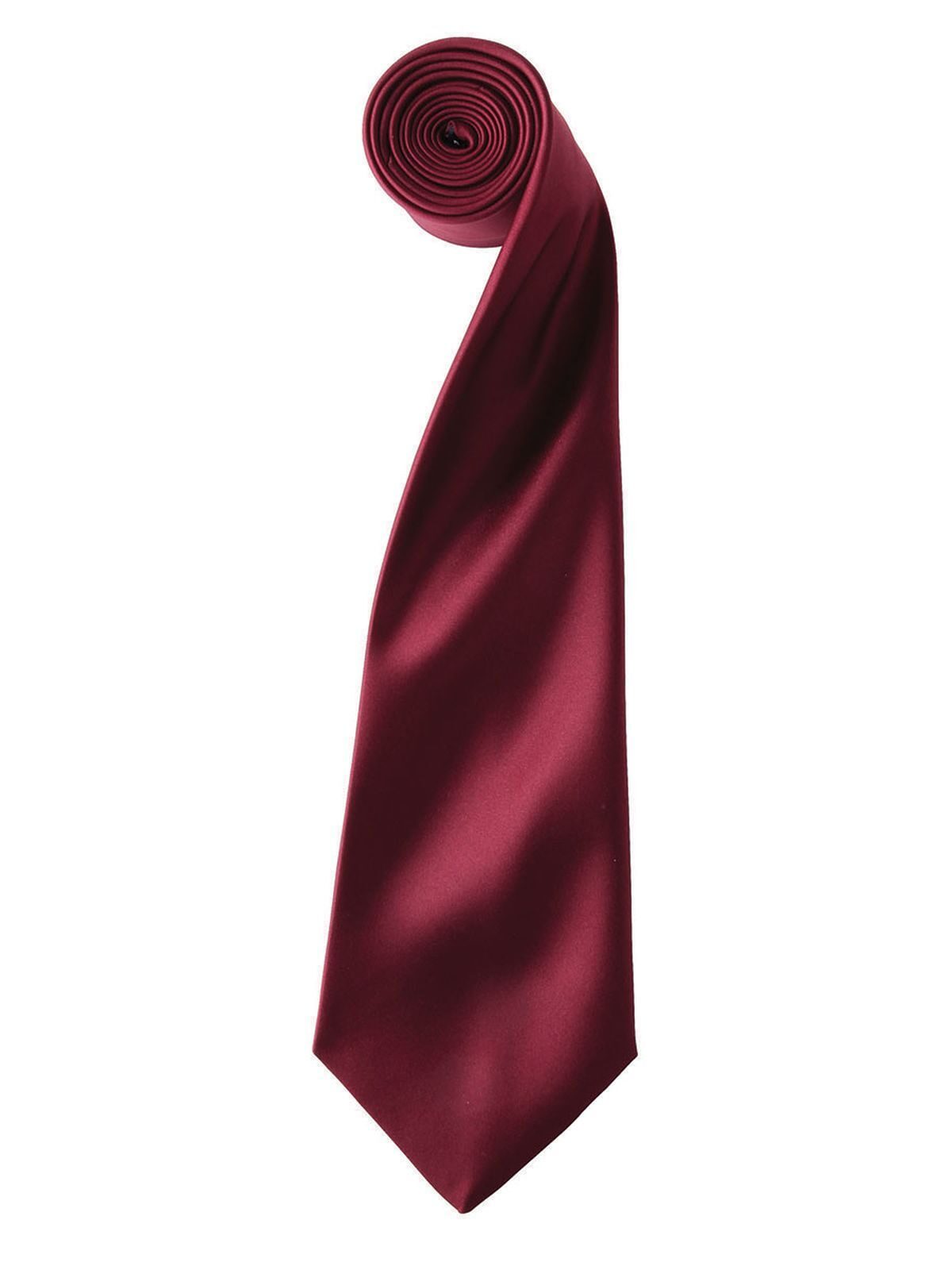 Colours Collection Satin Tie Schal / Handschuhe – Premier – Farbe Burgundy – individuell veredelbar