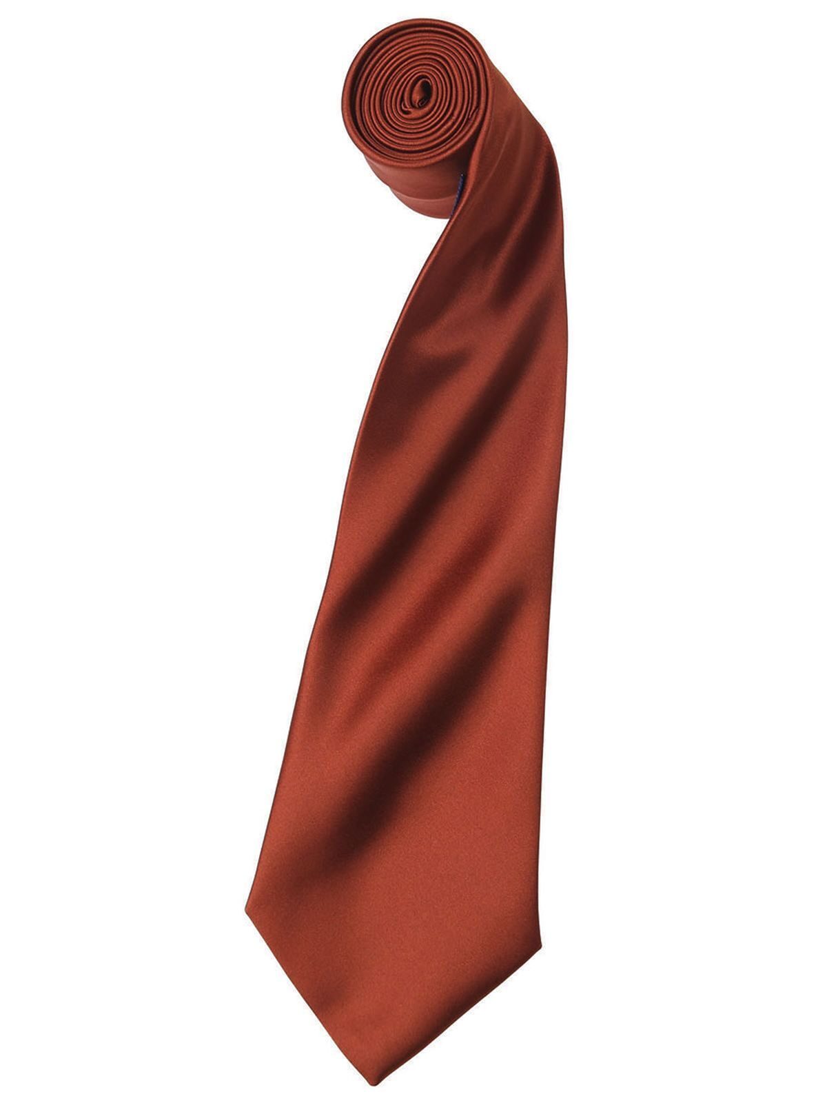 Colours Collection Satin Tie Schal / Handschuhe – Premier – Farbe chestnut – individuell veredelbar
