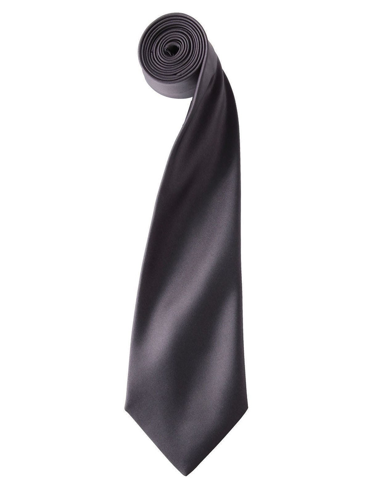 Colours Collection Satin Tie Schal / Handschuhe – Premier – Farbe Dunkelgrau – individuell veredelbar