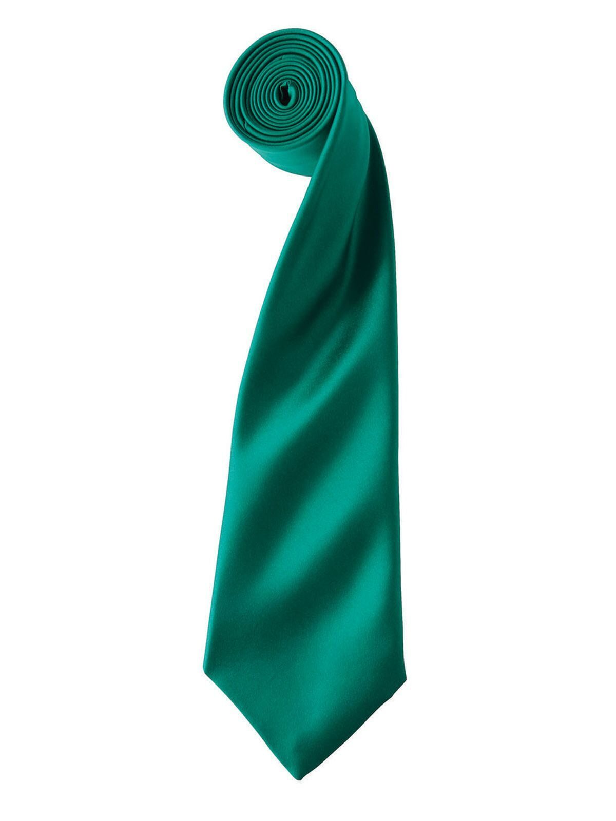 Colours Collection Satin Tie Schal / Handschuhe – Premier – Farbe emerald – individuell veredelbar