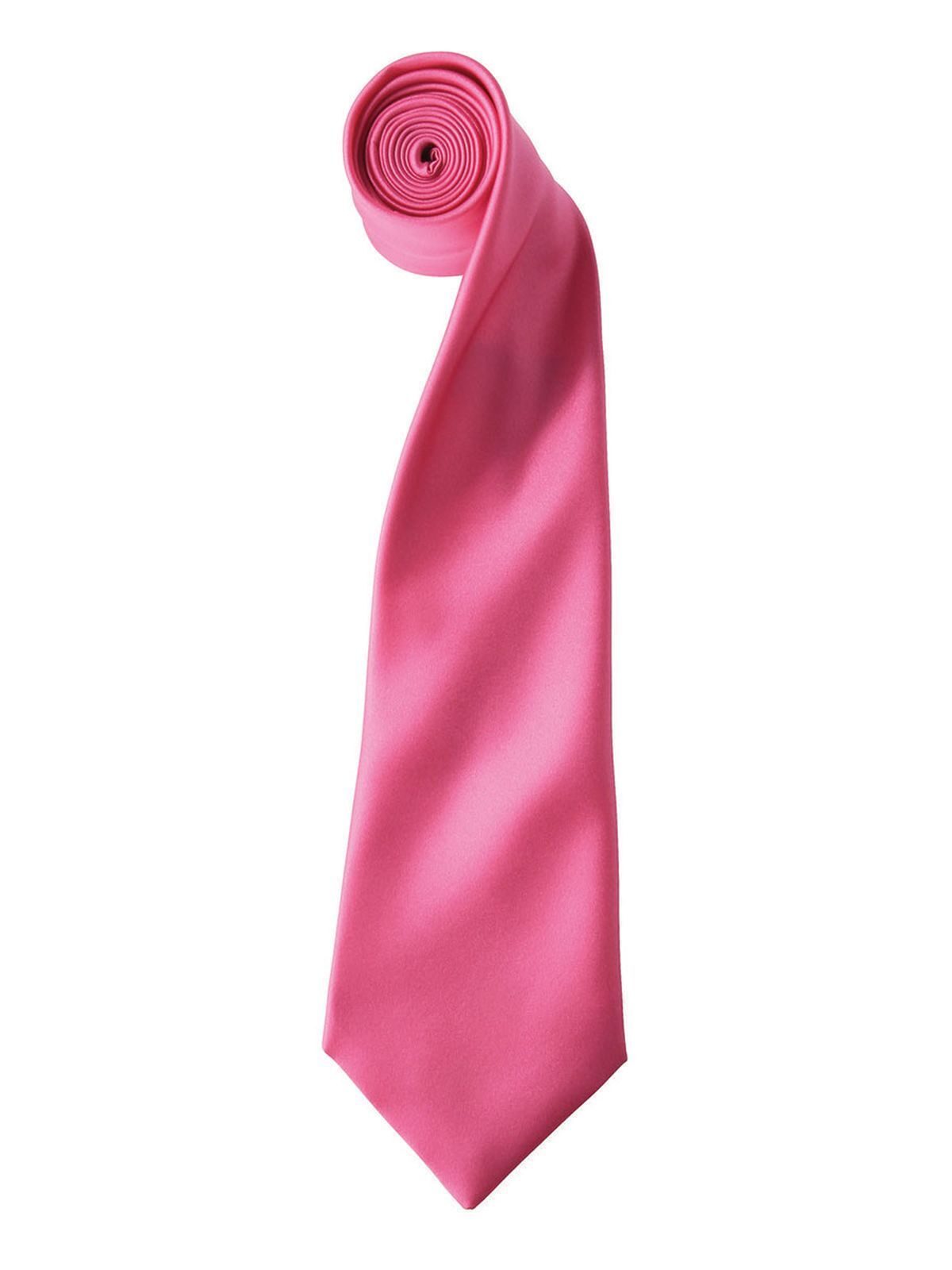 Colours Collection Satin Tie Schal / Handschuhe – Premier – Farbe Fuchsia – individuell veredelbar