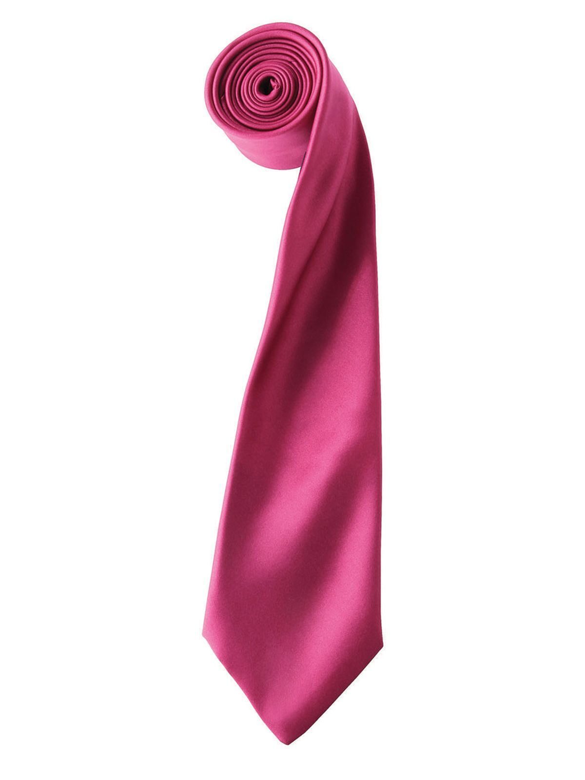 Colours Collection Satin Tie Schal / Handschuhe – Premier – Farbe hot pink – individuell veredelbar