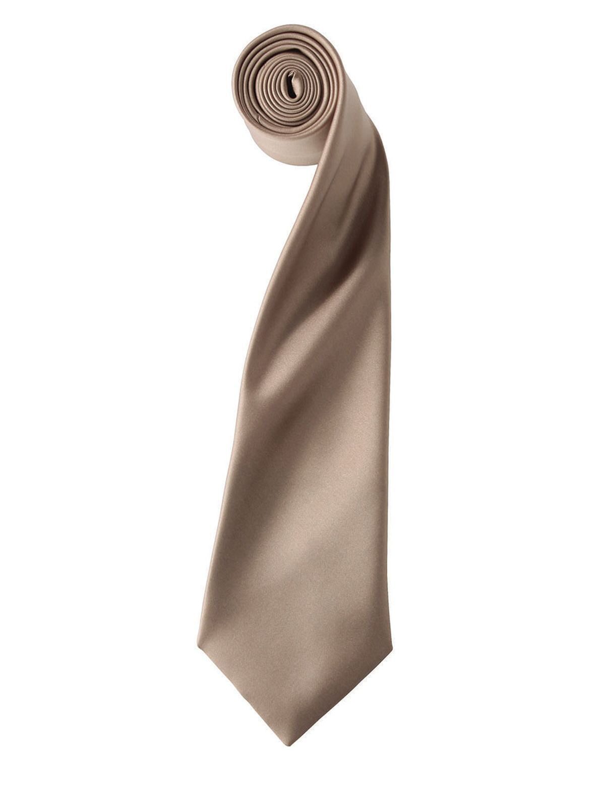 Colours Collection Satin Tie Schal / Handschuhe – Premier – Farbe Khaki – individuell veredelbar