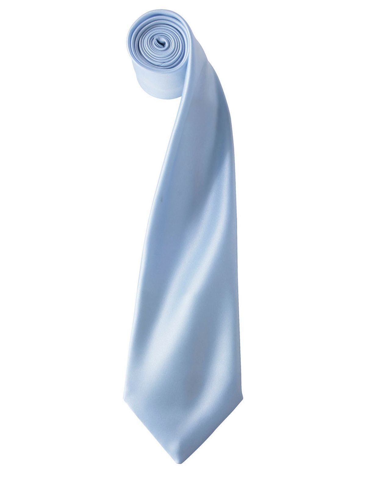 Colours Collection Satin Tie Schal / Handschuhe – Premier – Farbe Hellblau – individuell veredelbar
