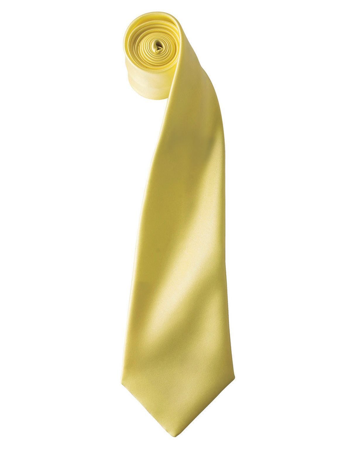 Colours Collection Satin Tie Schal / Handschuhe – Premier – Farbe lemon – individuell veredelbar
