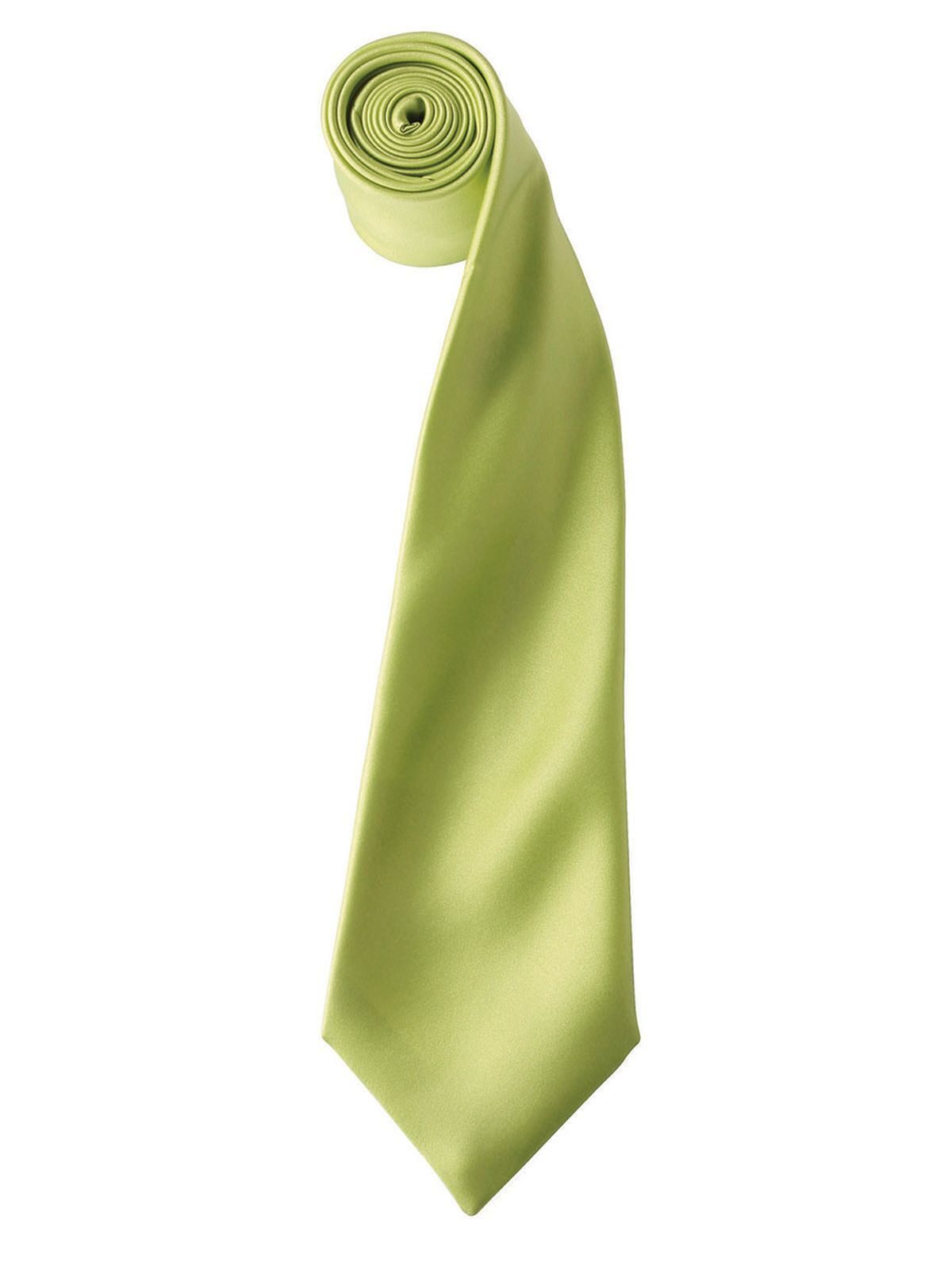 Colours Collection Satin Tie Schal / Handschuhe – Premier – Farbe Lime – individuell veredelbar