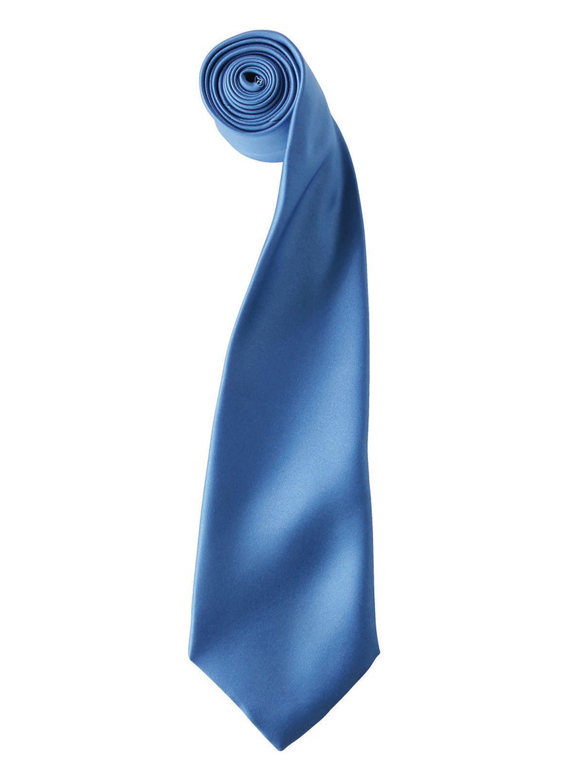 Colours Collection Satin Tie Schal / Handschuhe – Premier – Farbe mid blue – individuell veredelbar