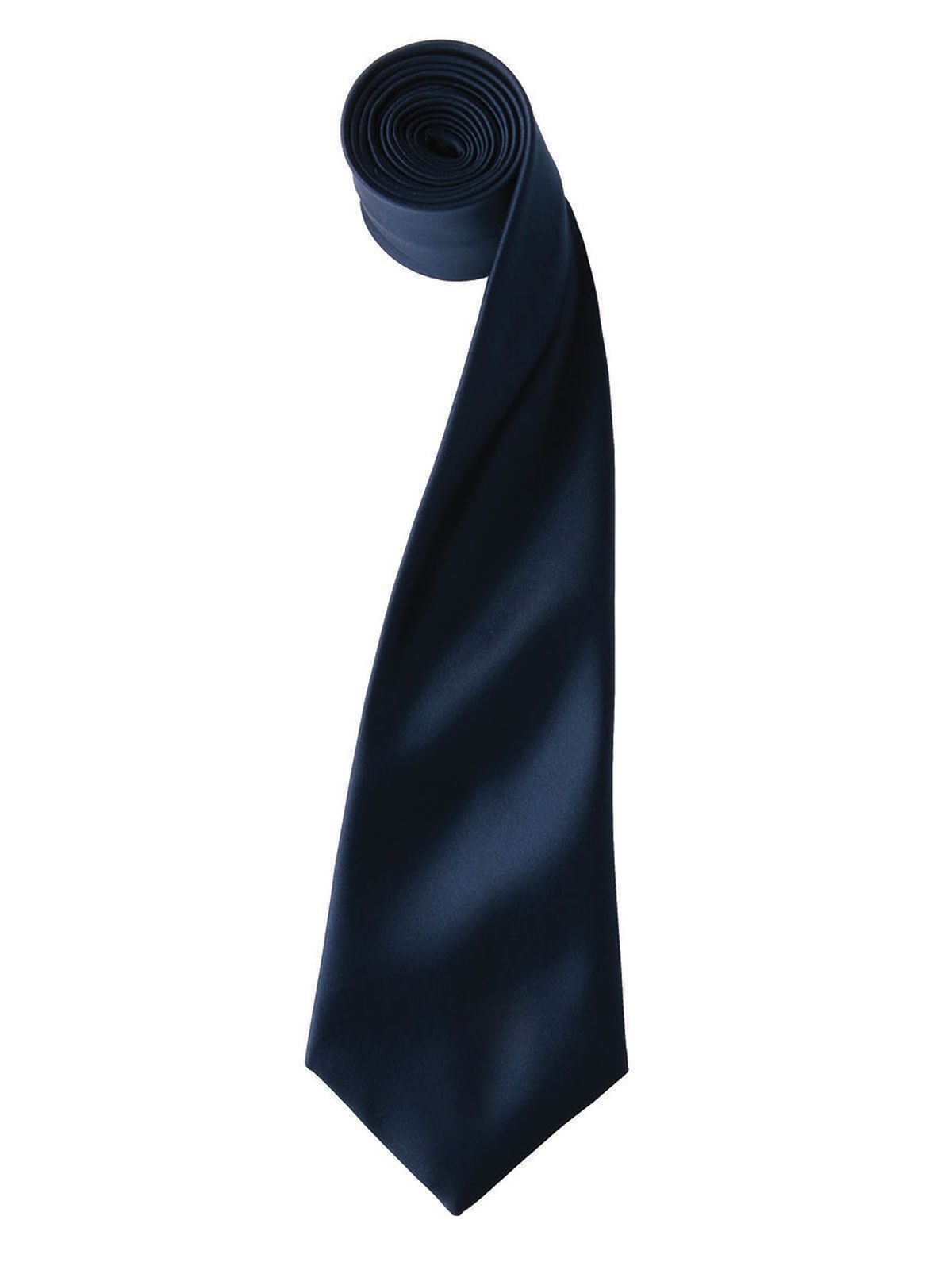 Colours Collection Satin Tie Schal / Handschuhe – Premier – Farbe Navy – individuell veredelbar