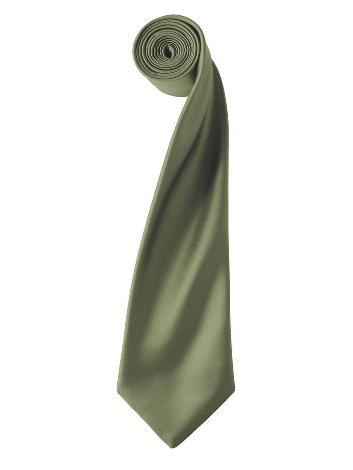 Colours Collection Satin Tie Schal / Handschuhe – Premier – Farbe Olive – individuell veredelbar