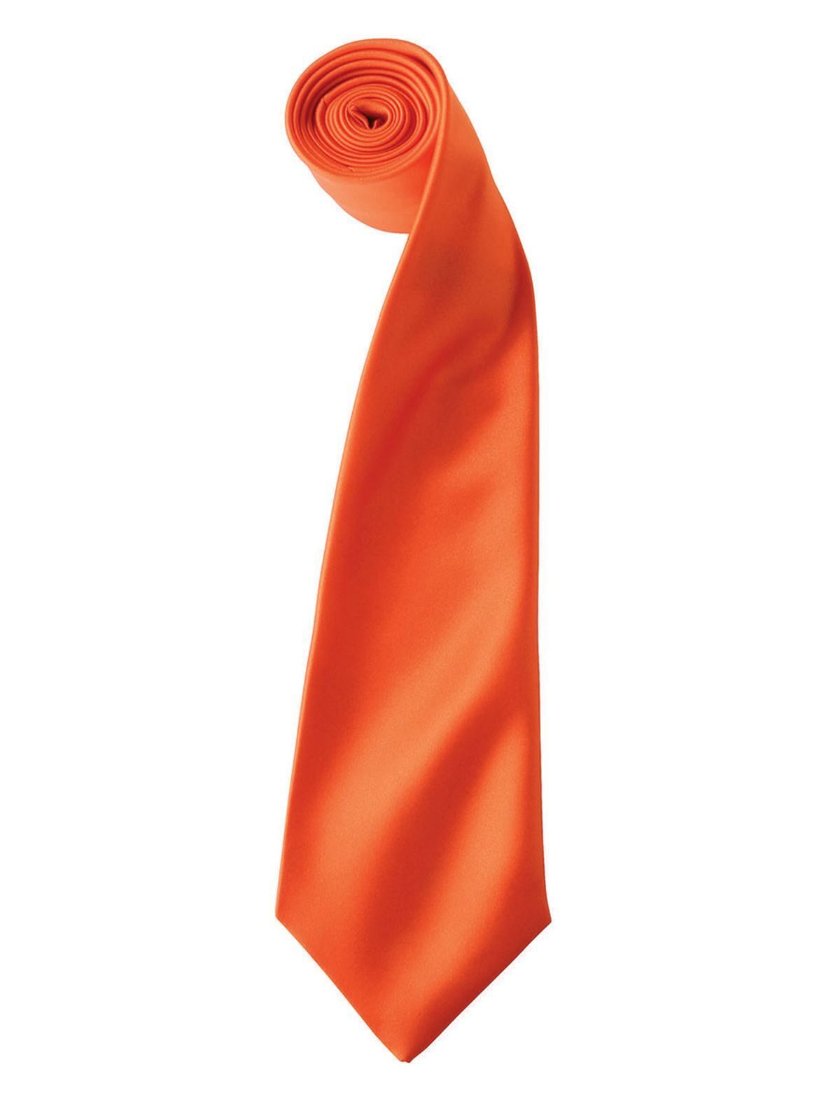 Colours Collection Satin Tie Schal / Handschuhe – Premier – Farbe Orange – individuell veredelbar
