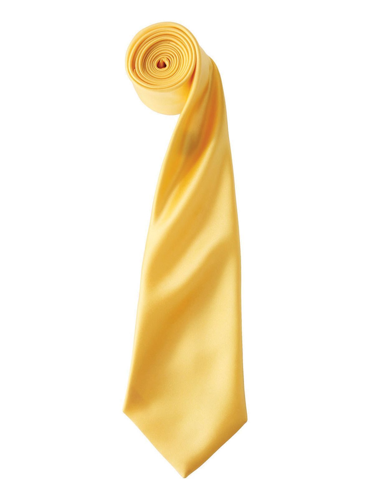 Colours Collection Satin Tie Schal / Handschuhe – Premier – Farbe sunflower – individuell veredelbar