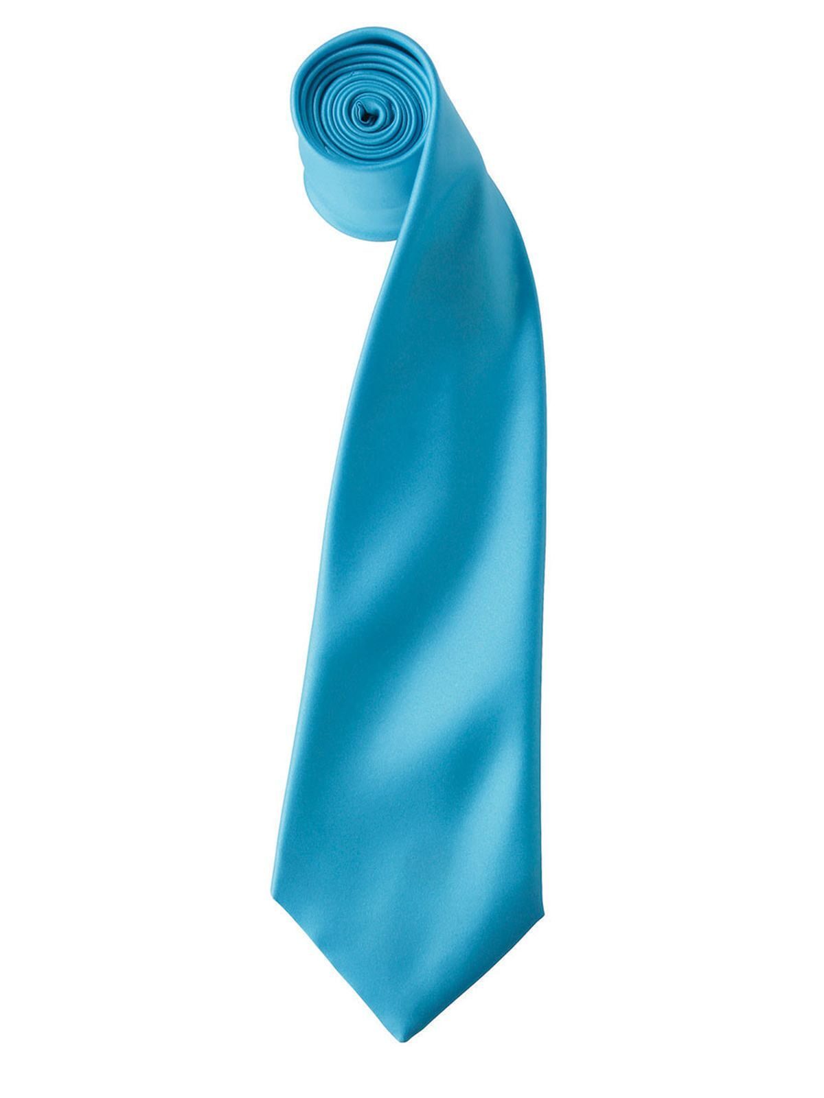 Colours Collection Satin Tie Schal / Handschuhe – Premier – Farbe Türkis – individuell veredelbar