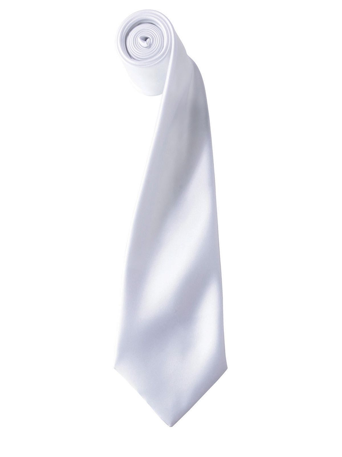 Colours Collection Satin Tie Schal / Handschuhe – Premier – Farbe Weiß – individuell veredelbar