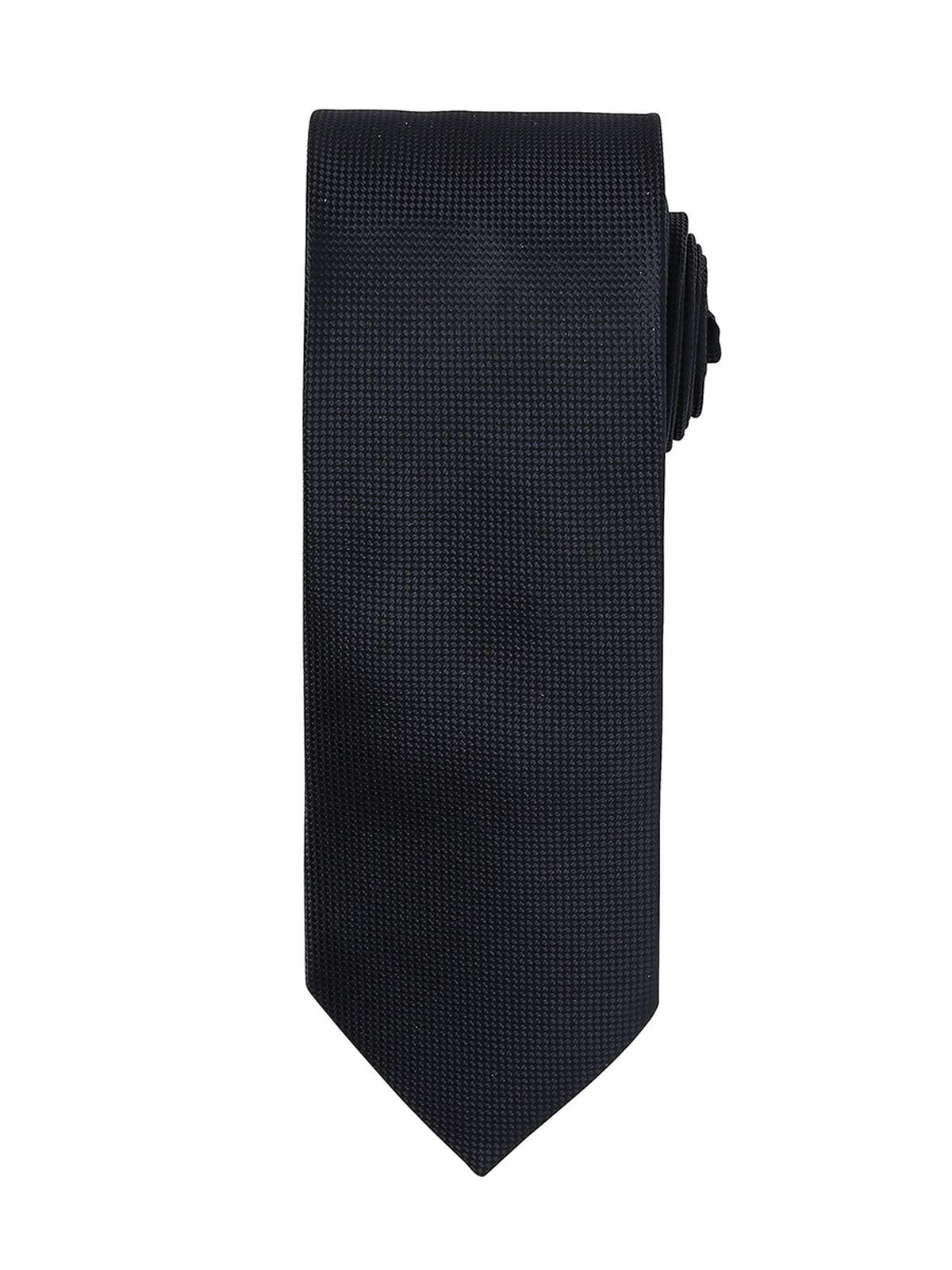 Micro Waffle Tie Schal / Handschuhe – Premier – Farbe Schwarz – individuell veredelbar