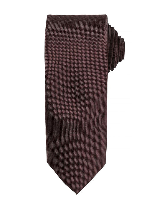 Micro Waffle Tie Schal / Handschuhe – Premier – Farbe Braun – individuell veredelbar
