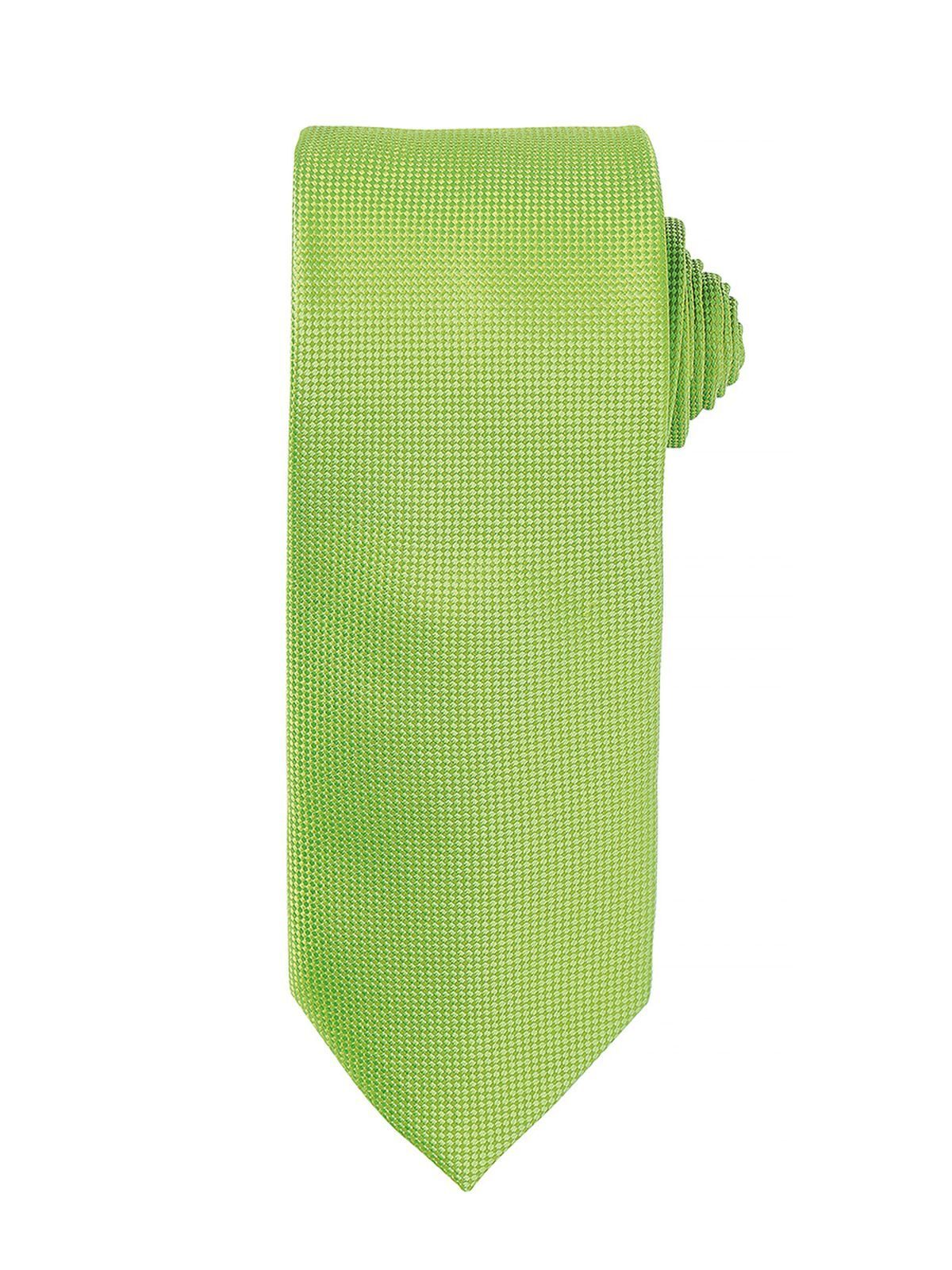 Micro Waffle Tie Schal / Handschuhe – Premier – Farbe Lime – individuell veredelbar