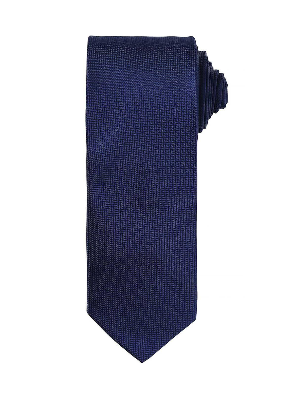 Micro Waffle Tie Schal / Handschuhe – Premier – Farbe Navy – individuell veredelbar