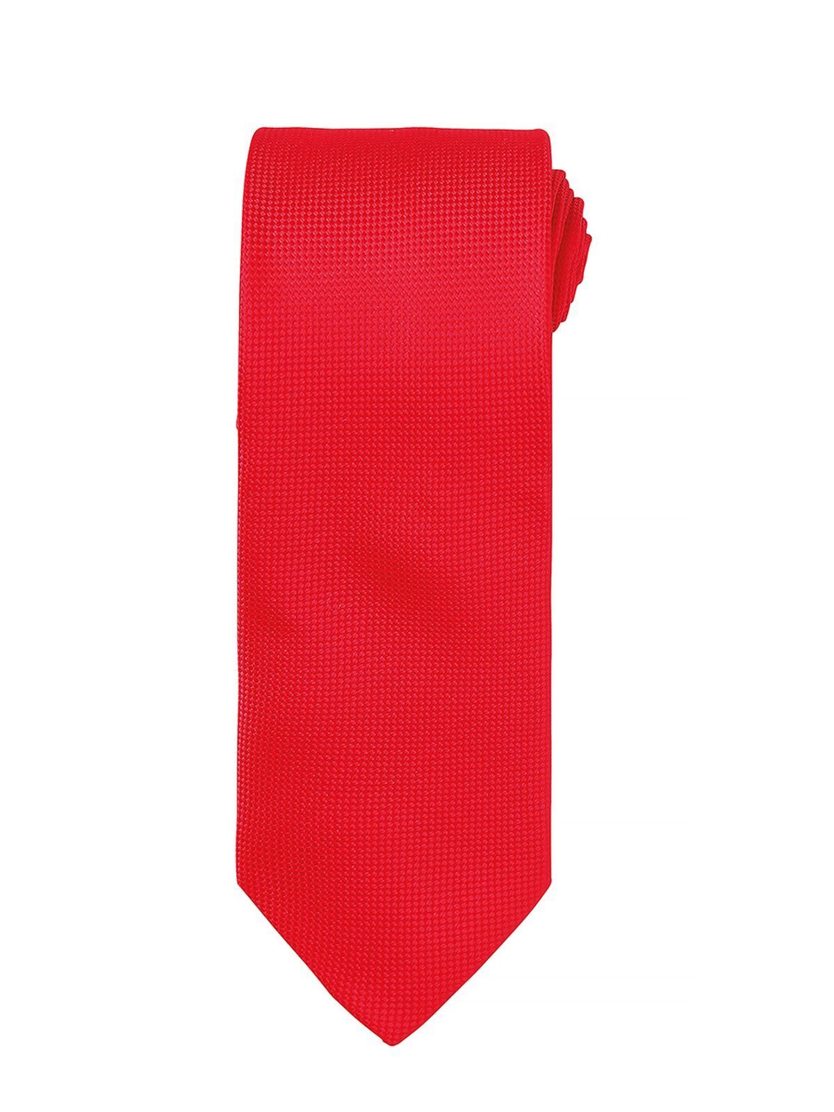 Micro Waffle Tie Schal / Handschuhe – Premier – Farbe Rot – individuell veredelbar