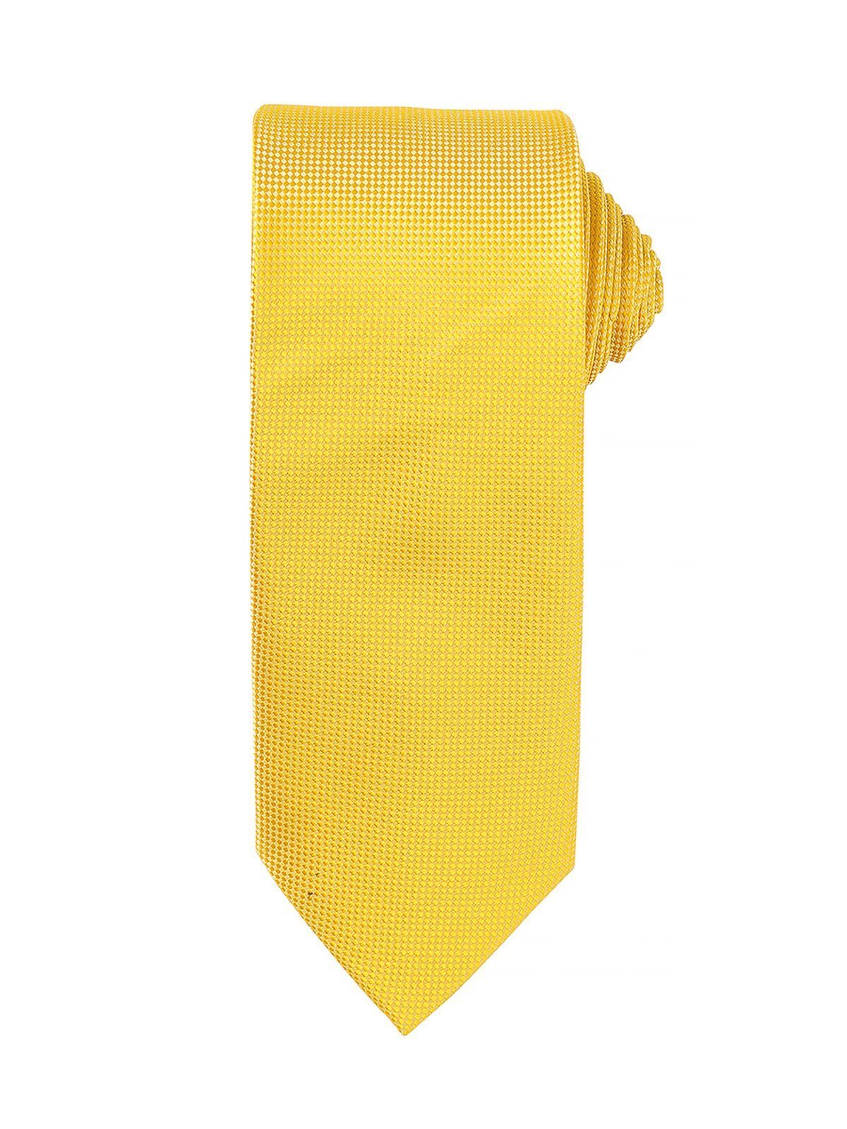Micro Waffle Tie Schal / Handschuhe – Premier – Farbe sunflower – individuell veredelbar