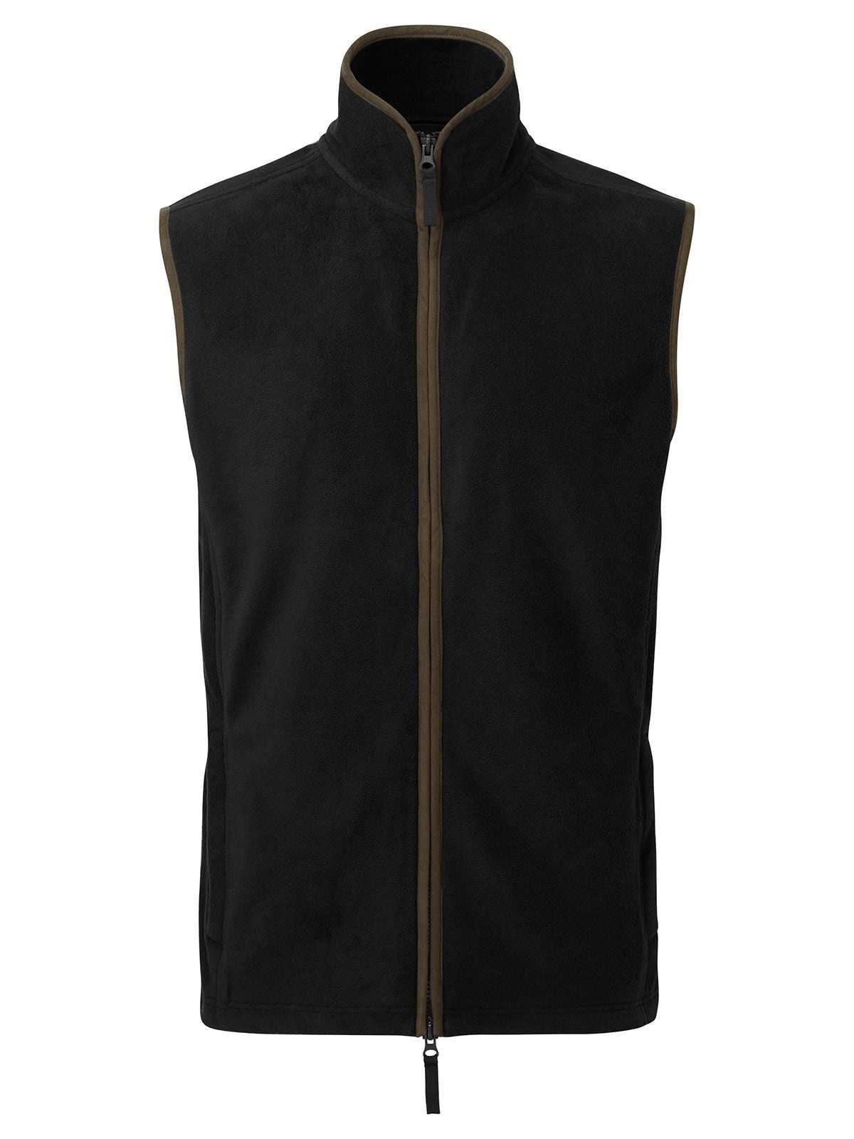 'Artisan' Fleece Gilet Herren – Premier – Farbe black/brown – individuell veredelbar